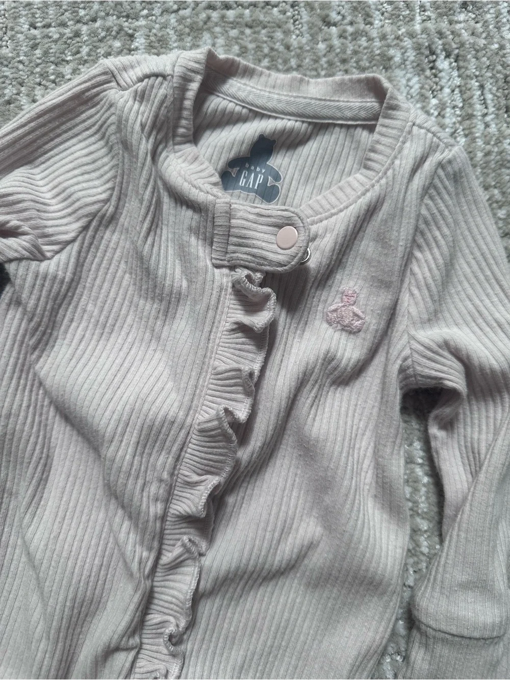 GAP Baby Girls Pink bundle Footed One-Piece footies - Soft Pink